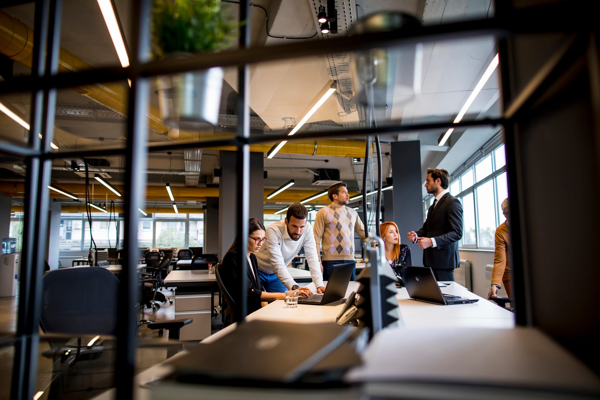 Professional team in modern office